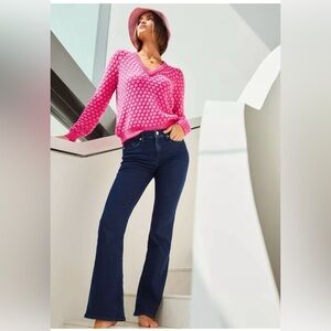 Lilly Pulitzer Jeans South Ocean Dark High Rise Boot Cut Women’s 8